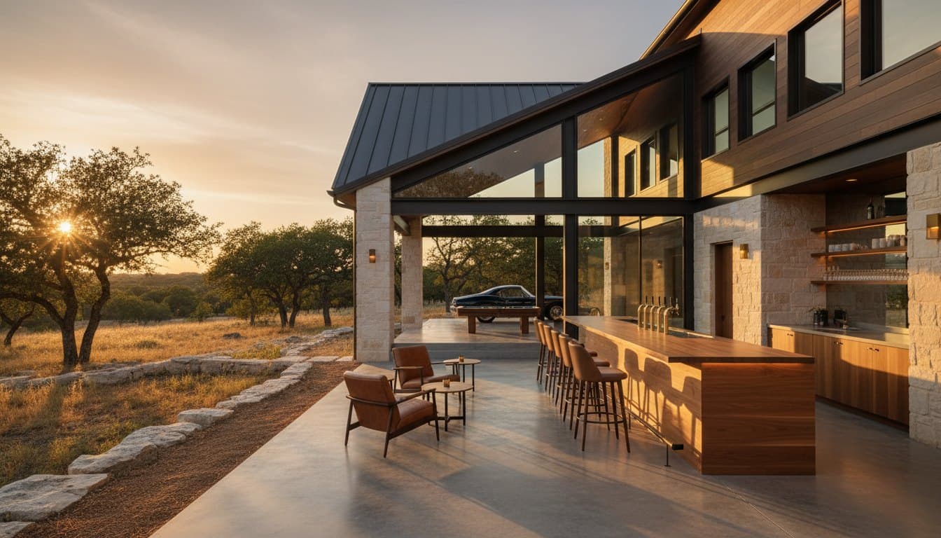The Club: compact barn as a private lounge